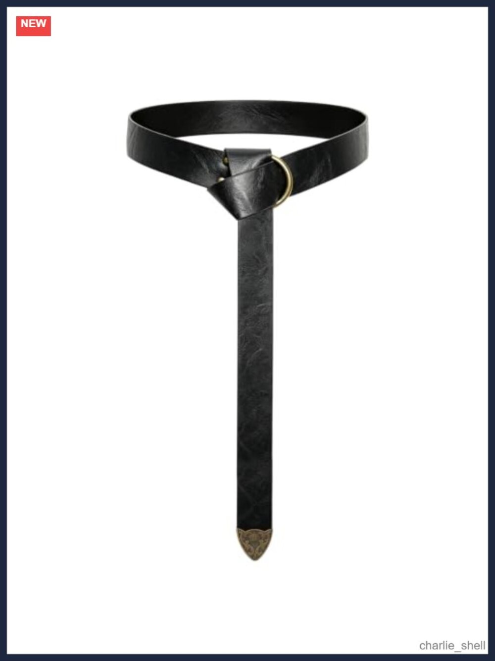 Medieval Faux Leather Viking Belt Renaissance Cosplay Accessory